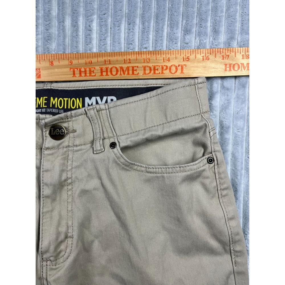 Lee Chino Pants Men's 32x31 Extreme Motion MVP Straight Fit Tapered Leg Stretch - Picture 9 of 15